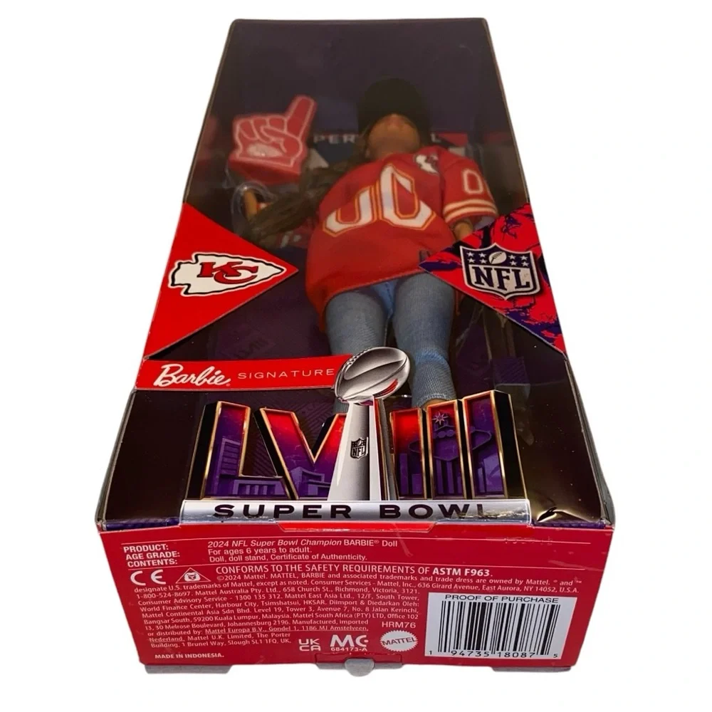 Barbie KC Chiefs NFL Super Bowl Doll